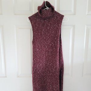 Anthropologie Midi  Sleeveless Turtleneck Sweater Tunic- BRAND NEW!